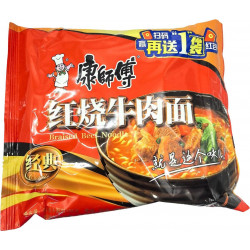Лапша быстрого приготовления Kangshifu со вкусом тушеной говядины 24шт в 1кор