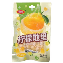 Жевательные конфеты PINGGUO DI LI с лимонным джемом (1 пачка 30гр*12 блоков по 20 шт в 1 коробке)