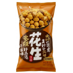 Арахис обжаренный в глазури Laiyikoy со вкусом икры краба 65гр*80шт в 1кор