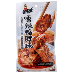 Снек соевый Qiao pi wang zi со вкусом утиной шеи в кисло-сладком соусе 20гр*14бл*30шт