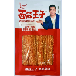 Снек соевый Yu jin long President острые полоски с кунжутом 76гр*10бл*10шт