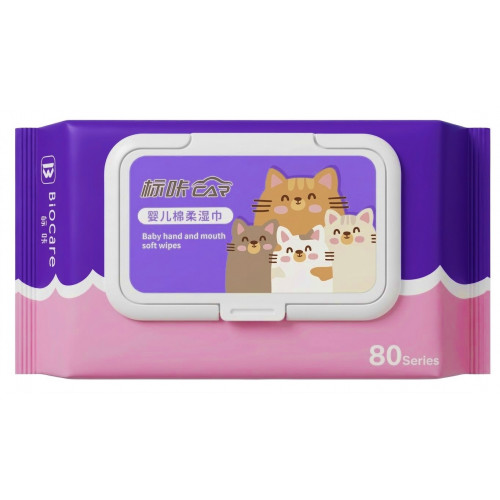 Салфетки влажные BioCare 80шт (50уп в 1кор)
