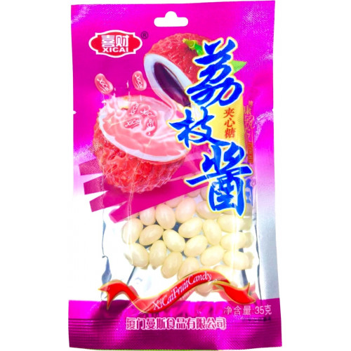 Драже жевательное Xicai Candy личи 35гр*12бл*20шт