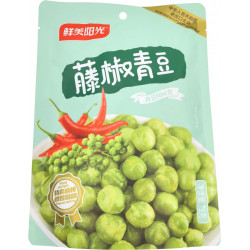 Горох зеленый обжаренный Fresh Sunshine с красным перцем 75гр*24шт в 1кор