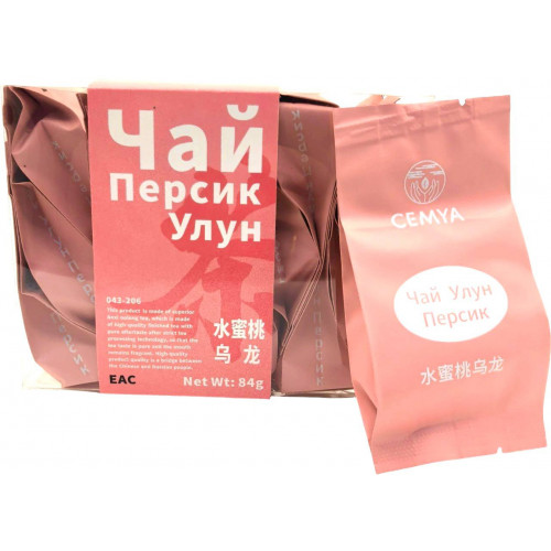 Чай зеленый Cemya персик улун 84гр*12пакетиков