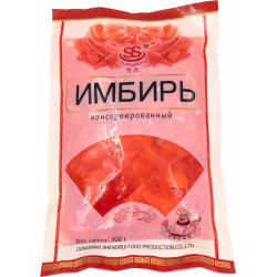 Имбирь Shuangsheng розовый консервированный 300гр*40шт в 1кор