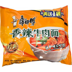 Лапша быстрого приготовления Kangshifu со вкусом острой говядины 24шт в 1кор