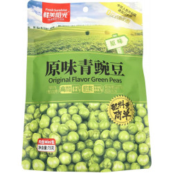 Горох зеленый обжаренный Fresh Sunshine соленый 75гр*24шт в 1кор