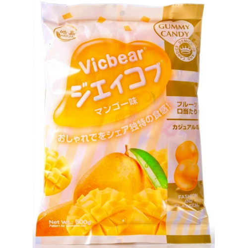 Конфеты желейные Vicbear со вкусом манго 500гр*10шт в 1кор