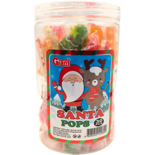 Конфеты на палочке Santa pops 20бл*30шт-1