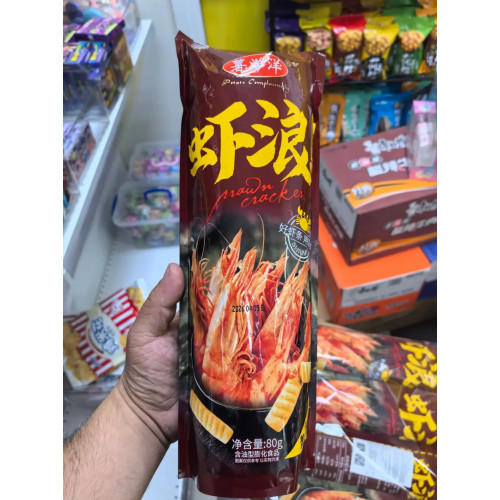 Чипсы со вкусом острой креветки 80гр