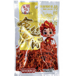 Снек соевый Jiangyou куриная соломка с кунжутом 20гр*14бл*30шт