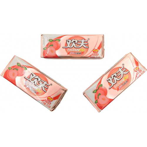 Жевательная резинка Huanfu со вкусом персика 21,5гр*14бл*20шт-1