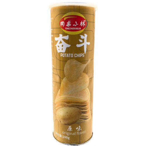 Чипсы картофельные TONGZHUOXIAOLIN  оригинальный вкус без добавок 100гр*24шт в 1кор