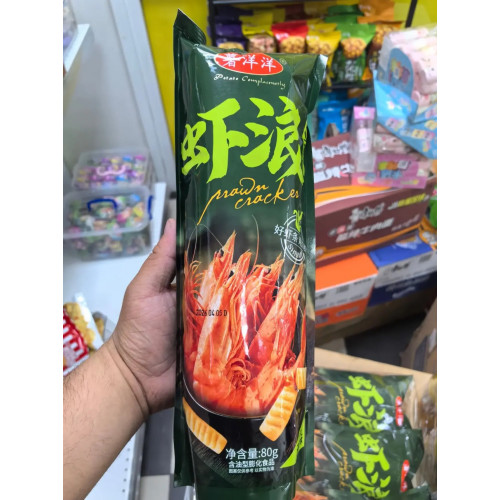 Чипсы со вкусом креветки 80гр