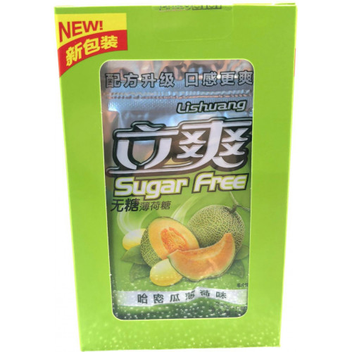 Драже без сахара Lishuang со вкусом дыни 15гр*24бл по 12шт в 1кор-1