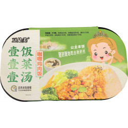 Рис быстрого приготовления Lei qia с курицей карри 419гр*18шт в 1кор