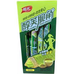 Хрустящее бисквитное печенье с отрубями Crisp Angle с начинкой матча